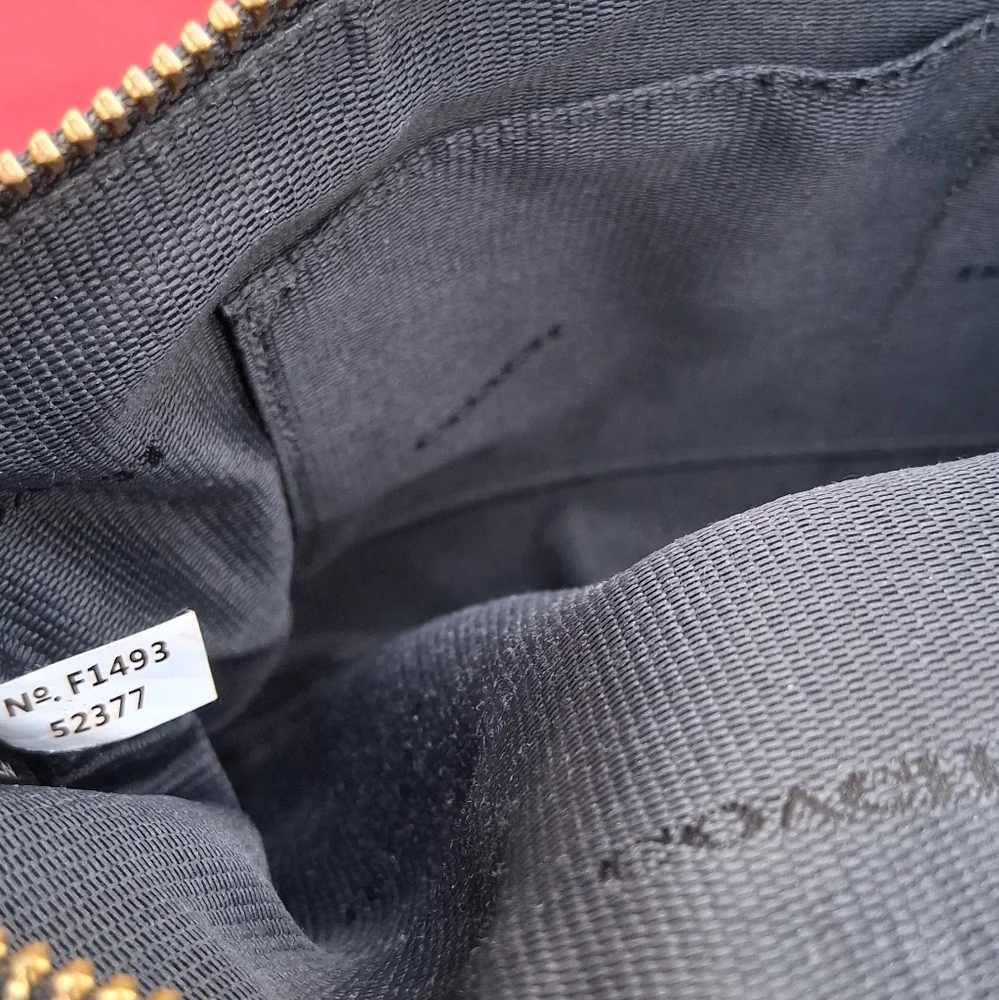 COACH Carriage Saffiano Zip Crossbody Bag EUC - Picture 10 of 13